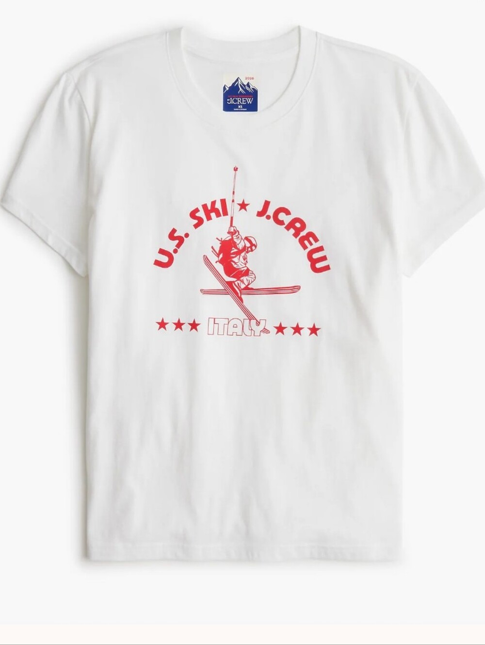 J Crew U.S. Ski & Snowboard by J.Crew classic-fit graphic T-shirt in vintage Tee